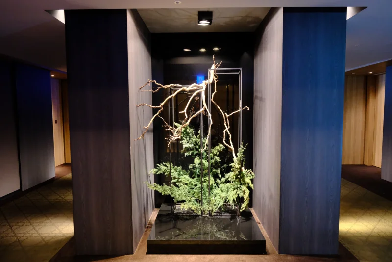 Elevator lobby corridor