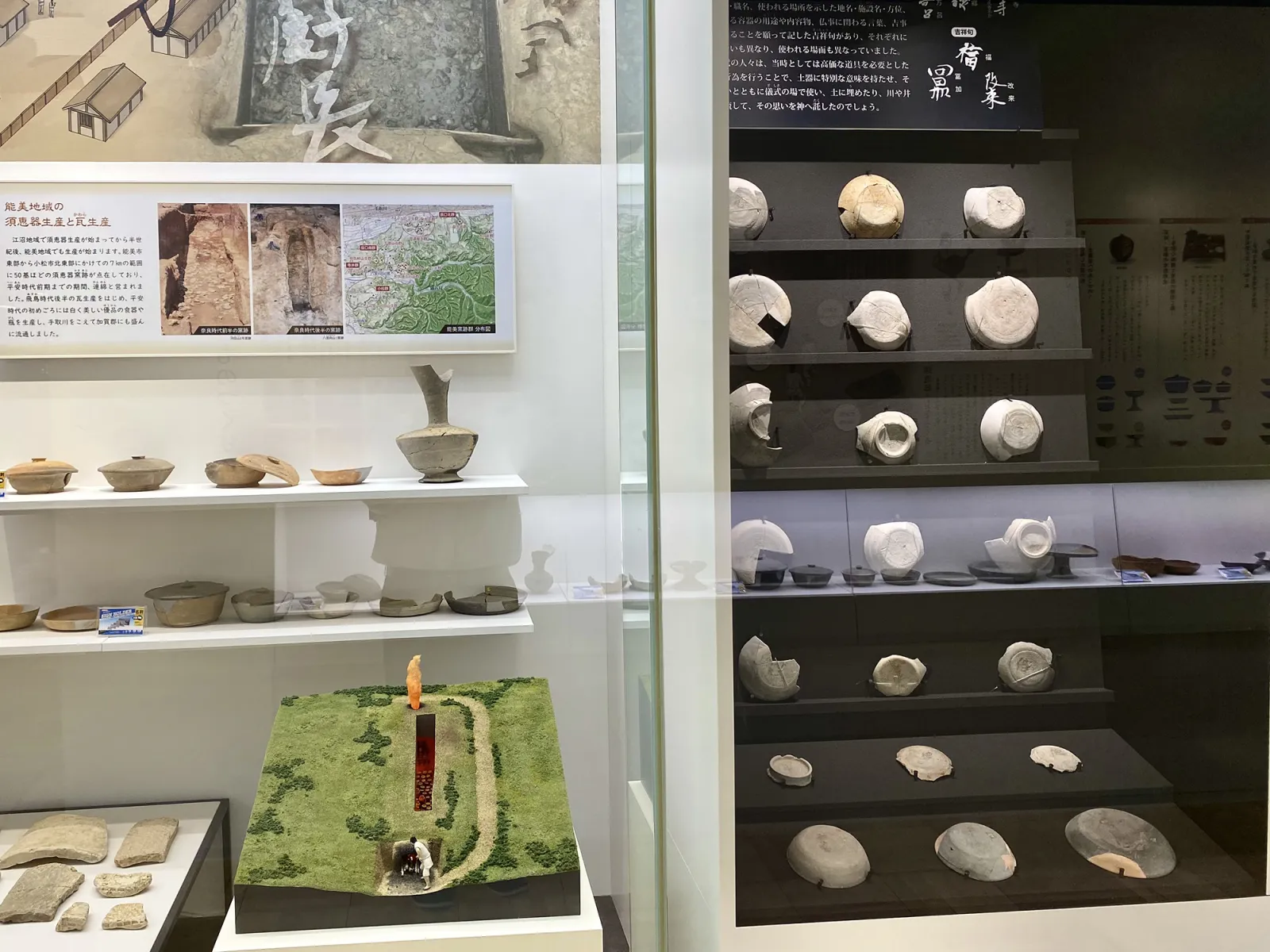 加賀国府ものがたり館・須恵器窯復元與墨書展示