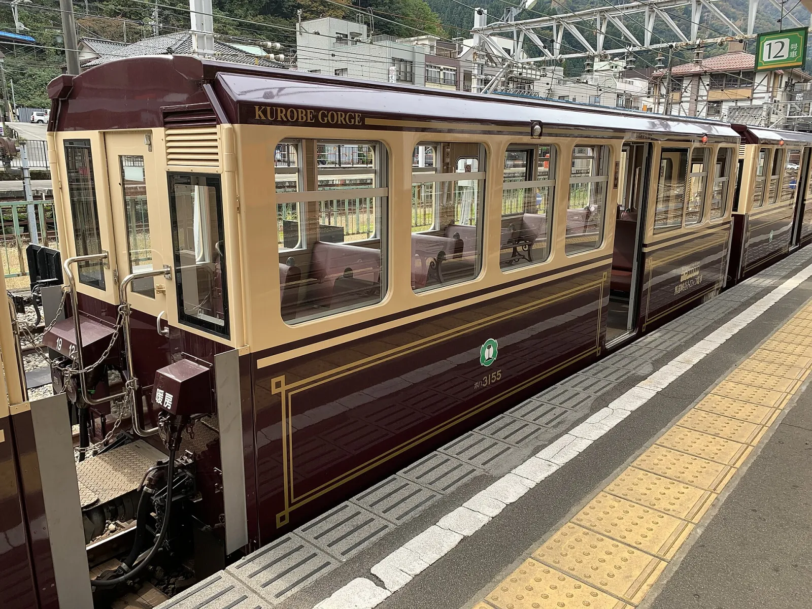 黑部峽谷鐵道的 3100 系客車（2020 年）