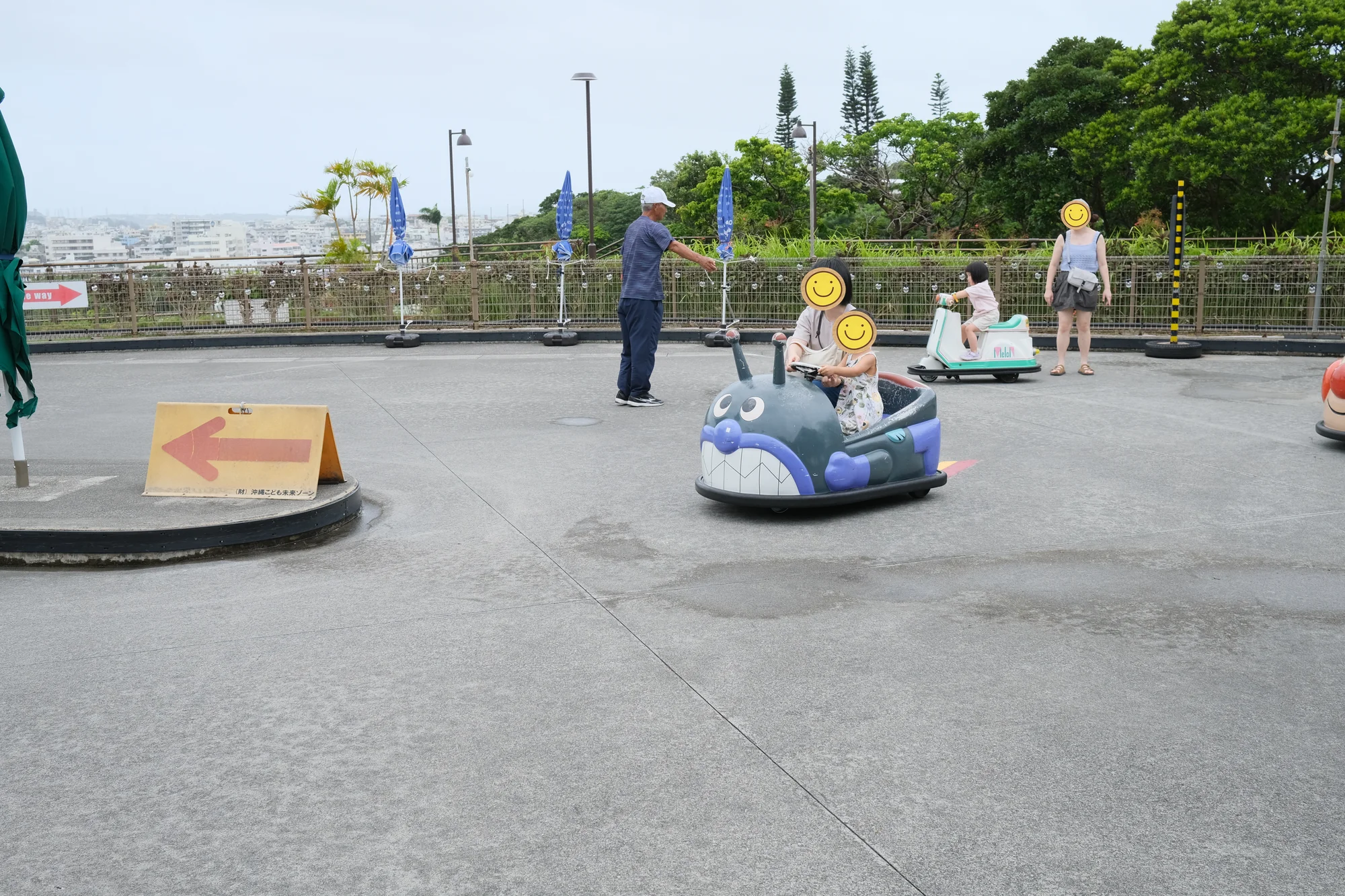 Driving the little car