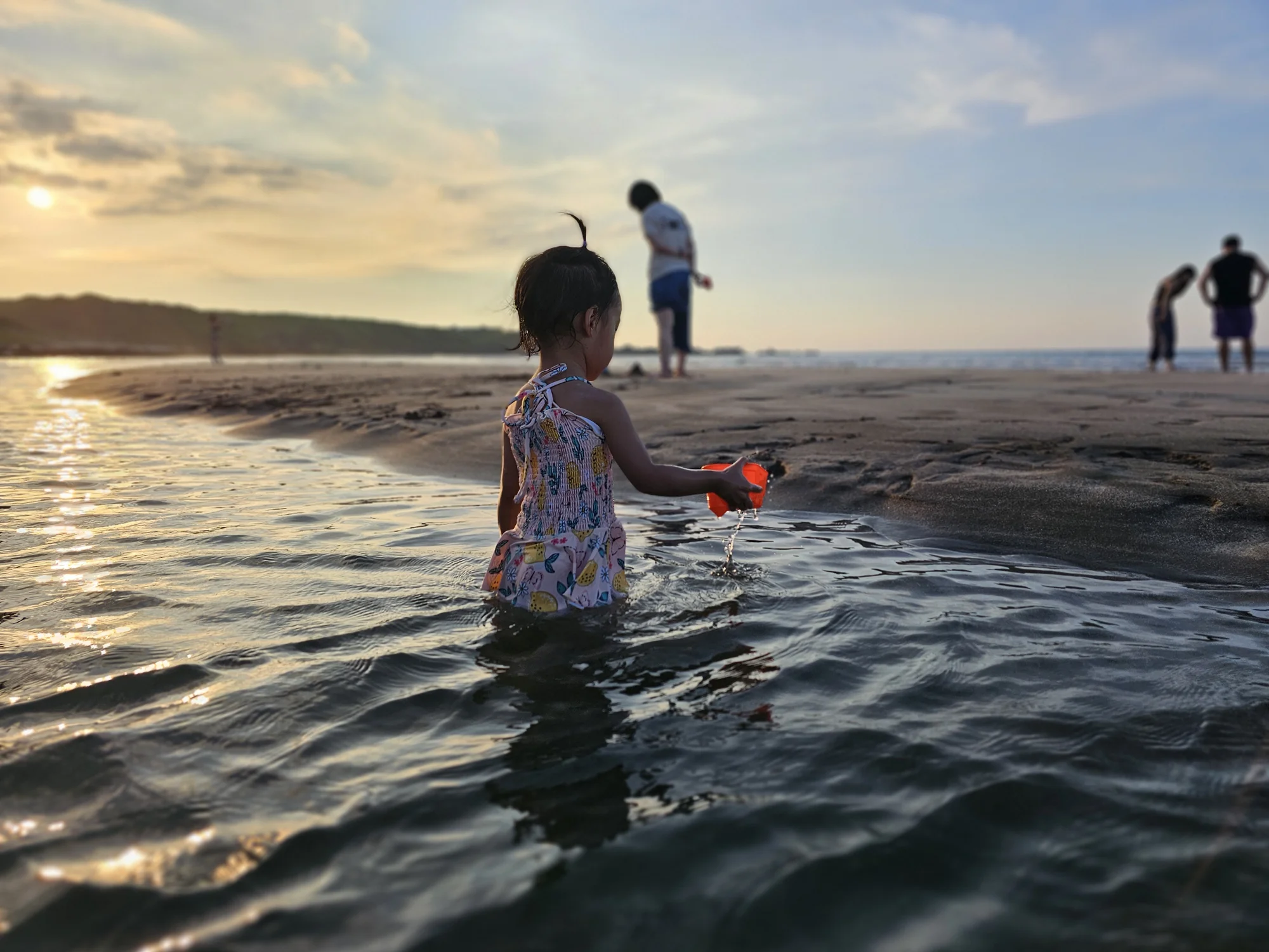 Still playing as the sun was getting low