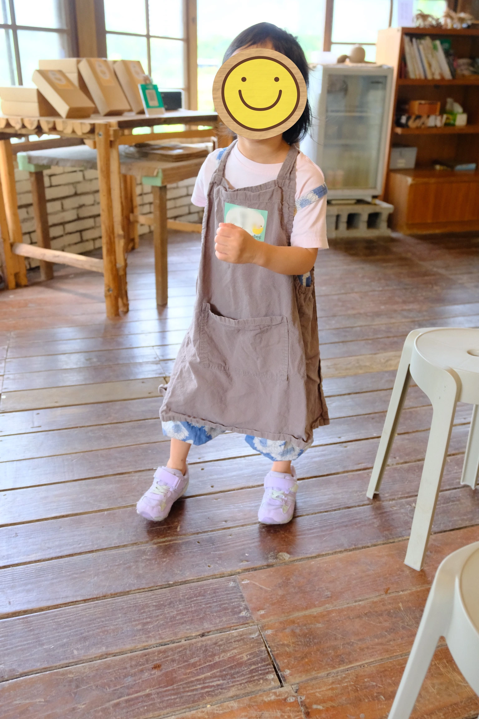 女兒很適合穿圍裙